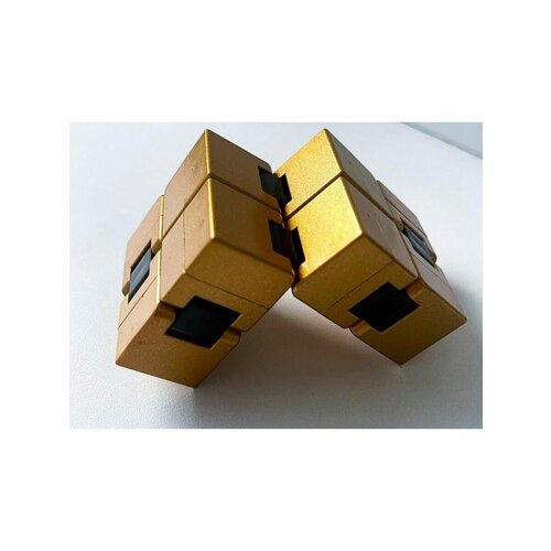 Куб бесконечности 3D Антистресс Трансформер Фиджет Золото