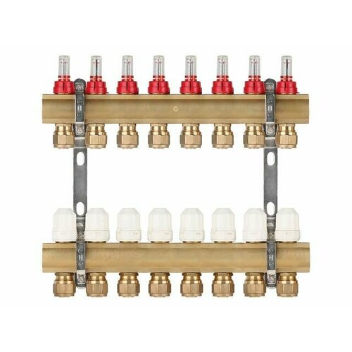 Коллекторная группа AVE777, 8 вых. AV Engineering (PRO серия Для теплого пола и водоснабжения) (AVE77700108)