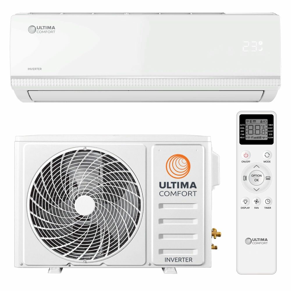 Сплит система инверторная Ultima Comfort SIRIUS SIR-09PN (комплект), для помещений до 25 кв. м.