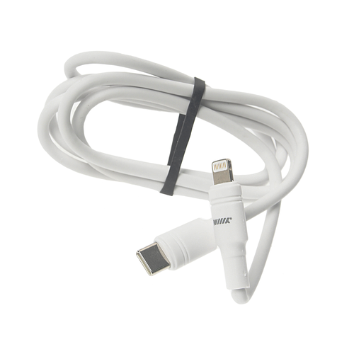 Кабель iPhone (5-)-USB Type C 1м белый WIIIX кабель переходник светящийся usb 8pin черный cbl710 u8 10b wiiix 1м wiiix арт cbl710 u8 10b