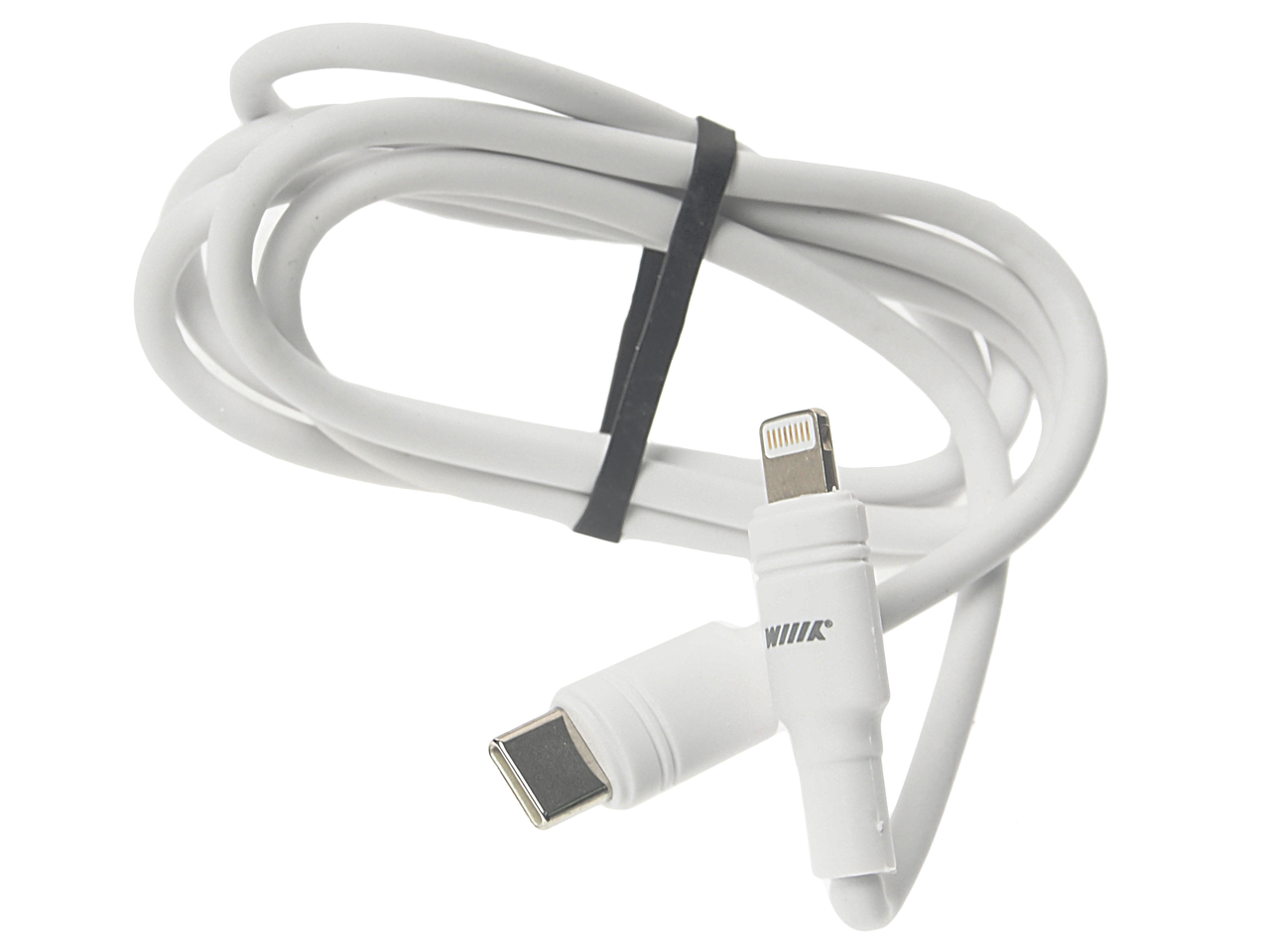 фото Кабель iPhone (5-)-USB Type C 1м белый WIIIX