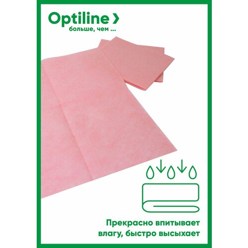Салфетки вискозные хозяйственные 3 уп по 3 шт 30x34см 80грм розовые Optiline 164₽