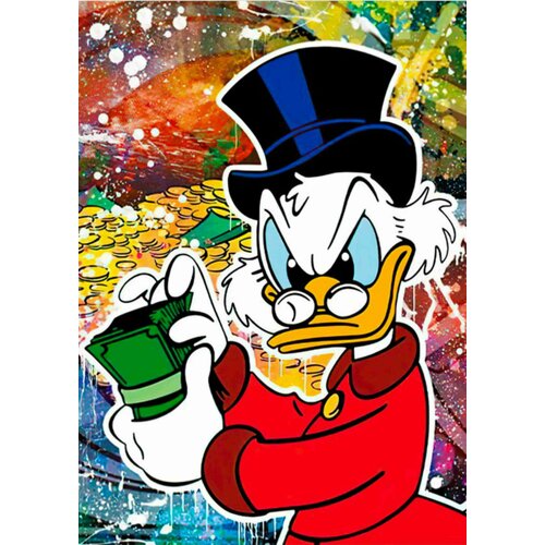 Плакат Скрудж МакДак скрудж макдак брелок scrooge mcduck keychain утиные истории