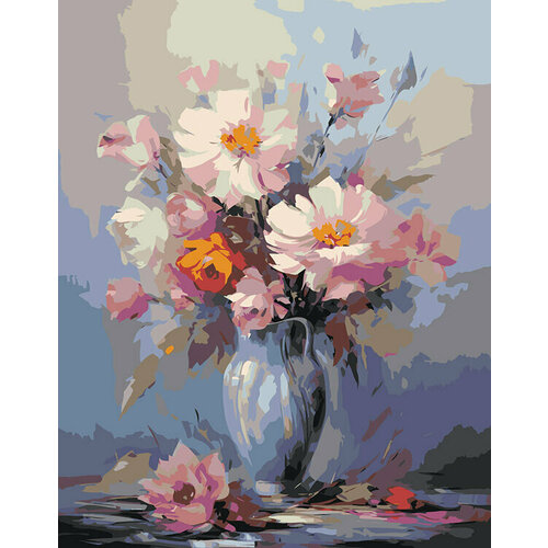 Картина по номерам Цветы Букет с розами 40х50