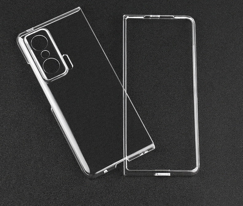 фото Чехол панель-накладка-бампер MyPads для Honor Magic V2 ультра-тонкий из качественного пластика, прозрачный