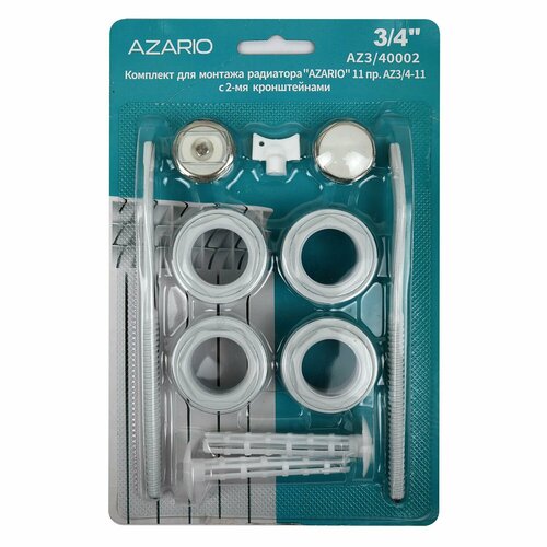 Комплект для монтажа радиатора AZARIO 11 пр AZ34-11 с 2-мя кронштейнами AZ340002 491₽