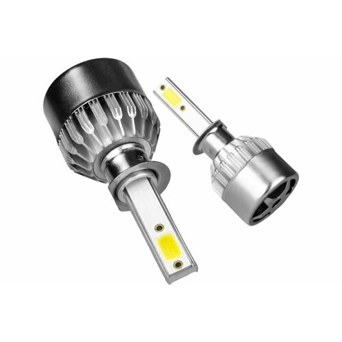 Светодиодные лампы LED для авто LEDZILLA C6 H1 18Вт 12В лампочки для автомобилей в фары, комплект 2шт C6-H1