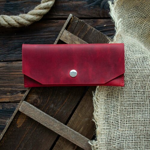 фото Кошелек lewski 381452, фактура гладкая, красный