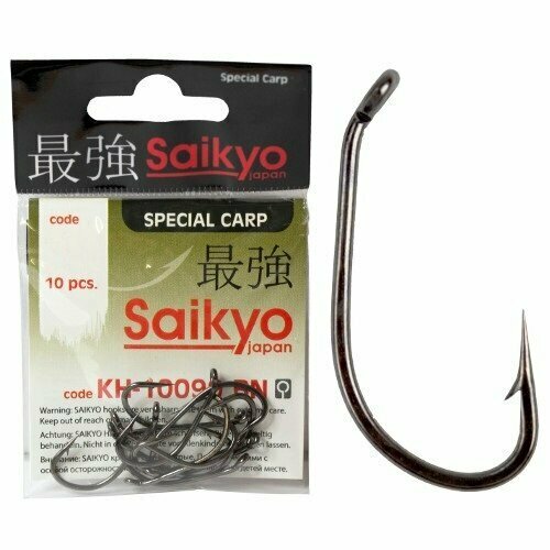 Крючки Saikyo KH-10099 Special Carp BN №2 ( 1 упк. по 10шт.) ножницы для поводкового материала carp pro mini 10см