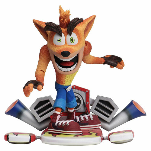 Фигурка NECA Crash Bandicoot - 7 Action Figure - Deluxe Hoverboard Crash (Case 6) 634482410516 фигурка crash bandicoot coco