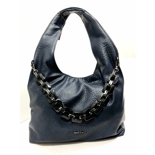 фото Сумка batty, фактура зернистая, синий