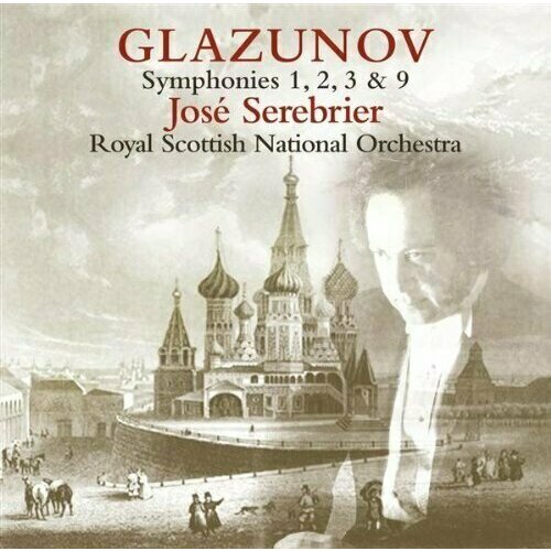 AUDIO CD GLAZUNOV Symphonies 1, 2, 3 & 9. Royal Scottish National Orchestra / Jose Serebrier.