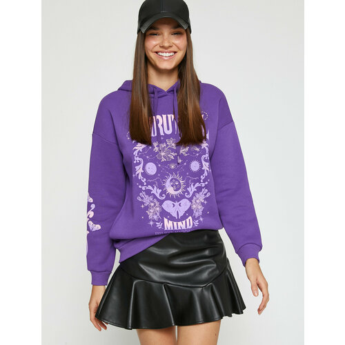 фото Худи koton, размер m, фиолетовый