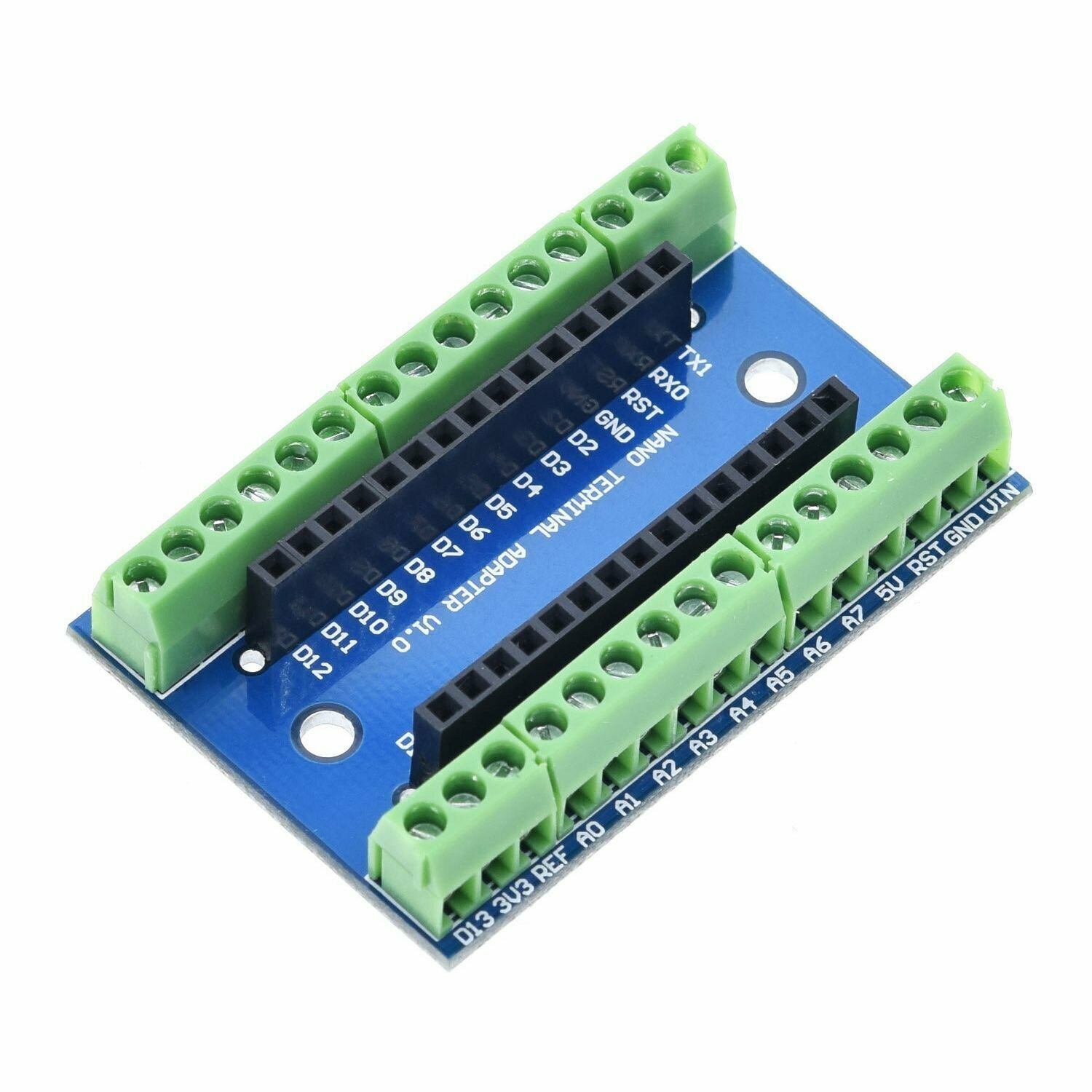 Плата расширения для Arduino Nano v3.0 IO Shield (плата-переходник на клеммники)