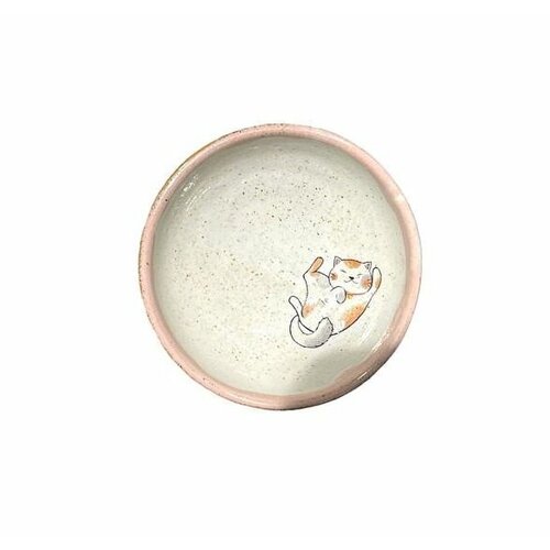 Пиала ручной работы «Котик трехцветный»