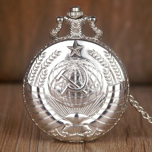 фото Карманные часы, серебряный time lider