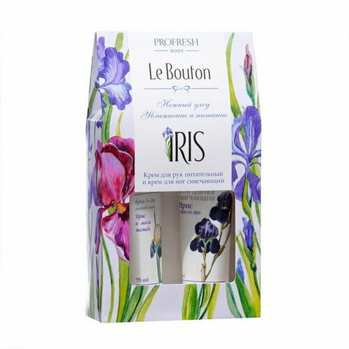 Подарочный набор Le Bouton Крем для рук питательный 75 мл Крем для ног смягчающий 75 мл 1020630 407₽