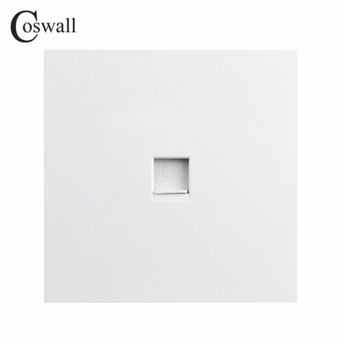 Розетка компьютерная RJ45 Coswall F8 белый кат. CAT5E,