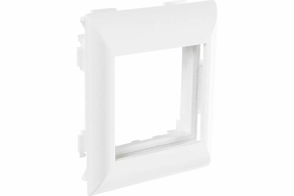 фото Суппорт с рамкой на 1 пост (45х45) в профиль для кабель-канала 100х50 SPL