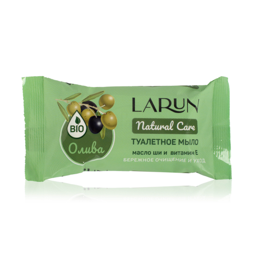 Мыло туалетное Larun Natural Care, олива, 70 гр.