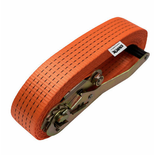 Ремень стяжной кольцевой для крепления груза 5,0т /7м, 50 мм канатэк с храповым механизмом