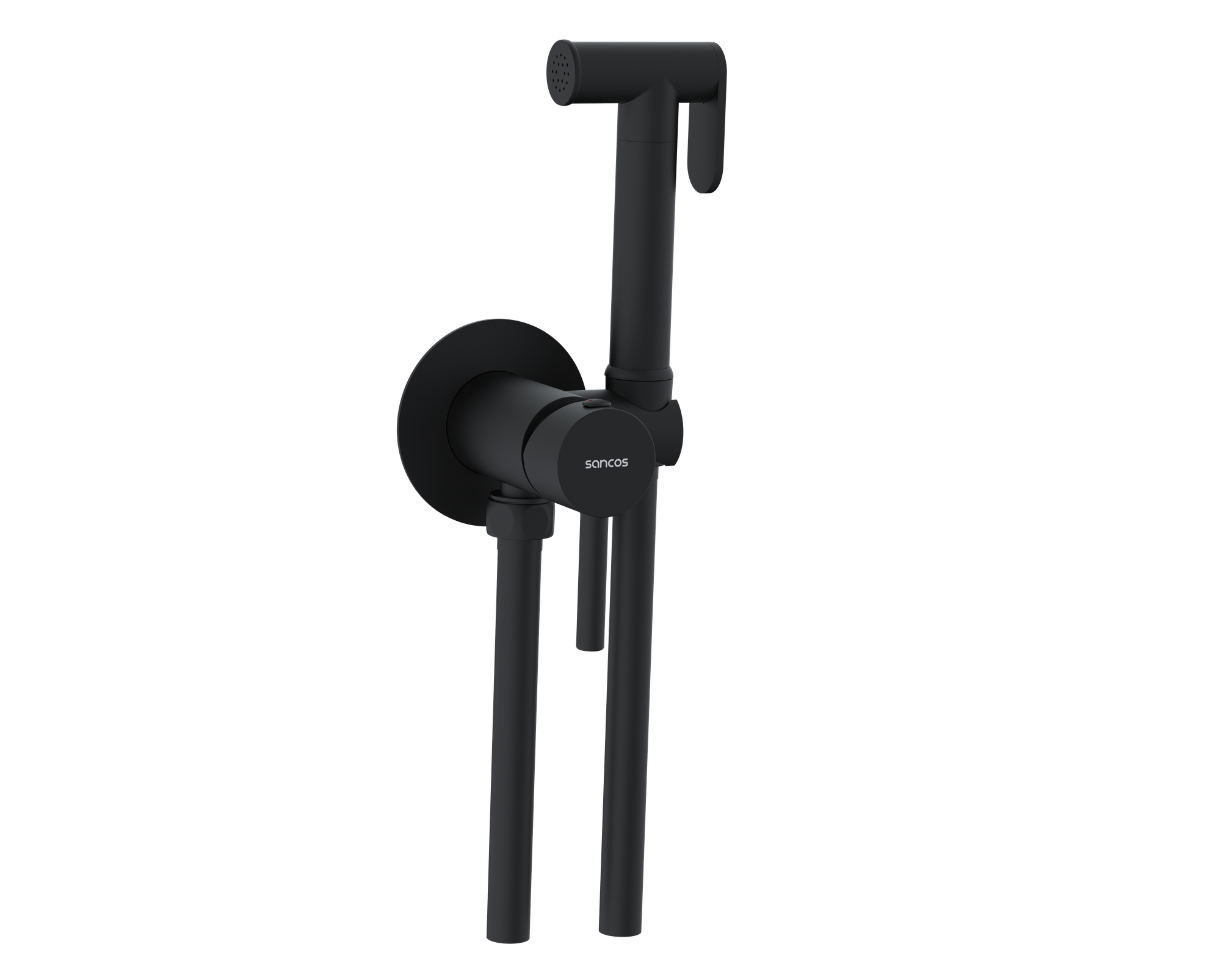 Гигиенический душ Sancos Start со смесителем, черный матовый - фото №4