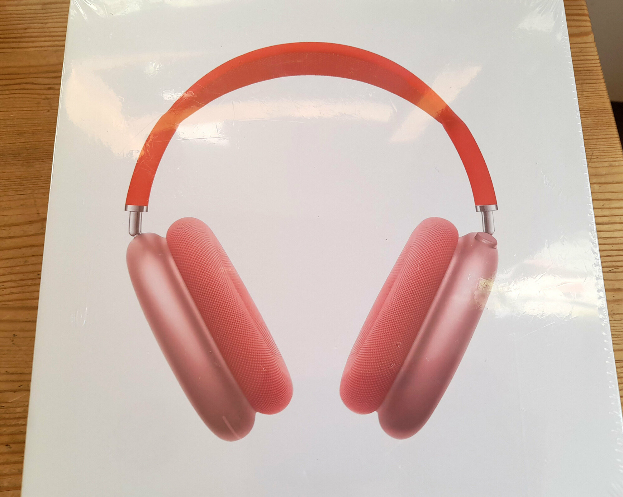 Беспроводные наушники розово-красные Airpod Max