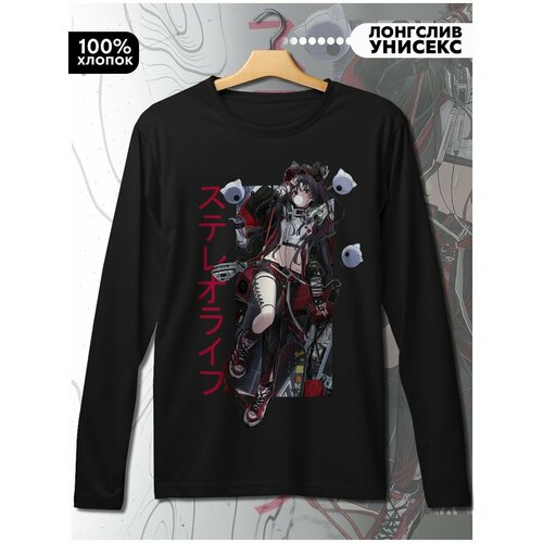 фото Лонгслив hypnotica, размер l, черный