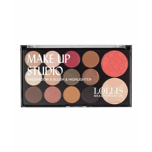 LOLLIS Набор для макияжа лица LOLLIS Make Up Studio Eyeshadow & Blush&Highlighter 01