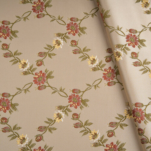 Ткань мебельная интерьерная для обивки шитья декора рукоделия с цветочным принтом 2480₽