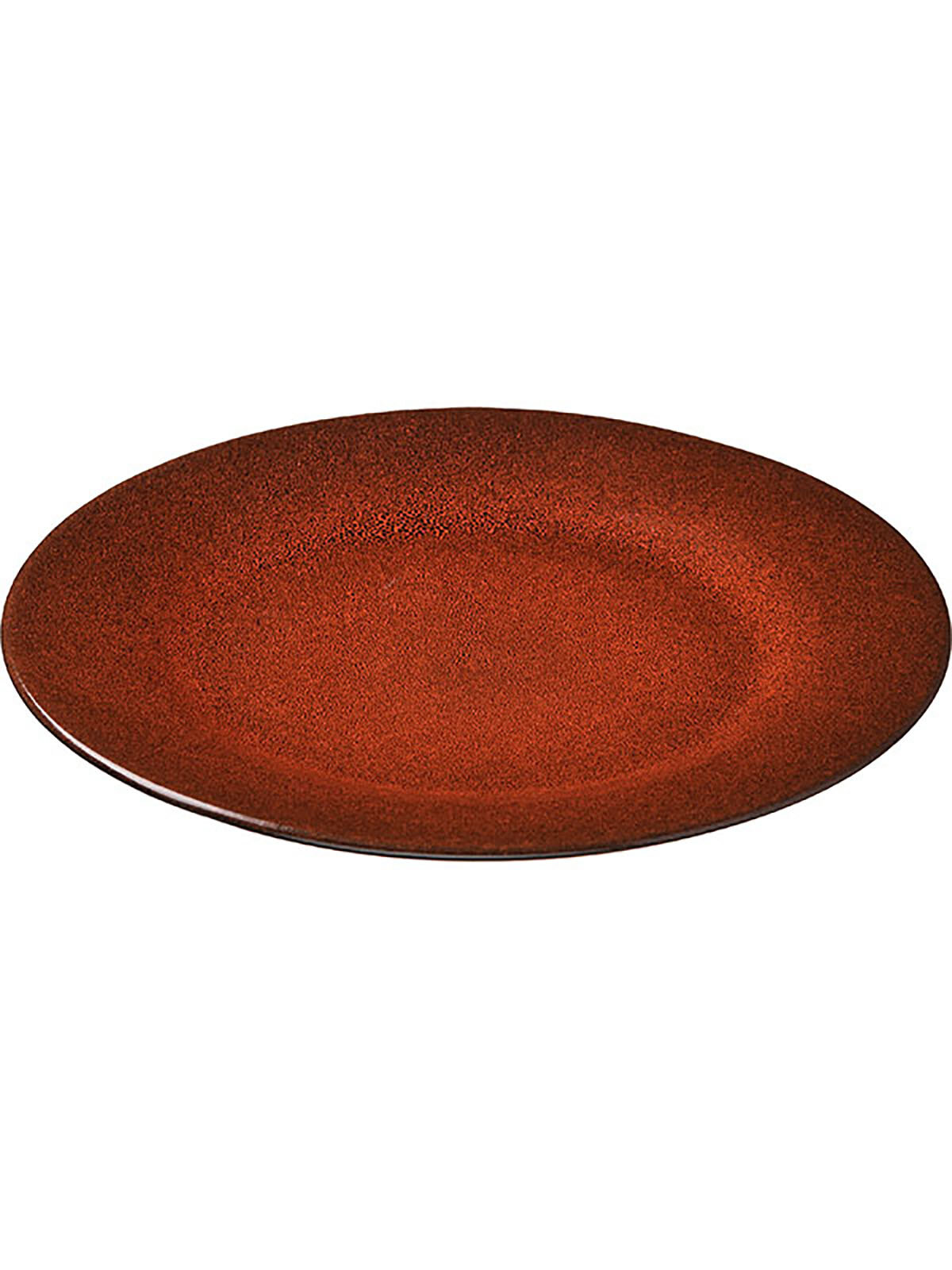 Тарелка сервировочная Борисовская Керамика Млечный путь оранжевый круглая, 24 см