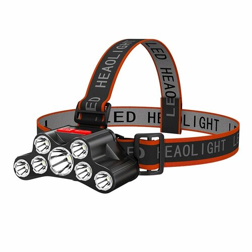 Налобный фонарь Headlamp 7LED F-T26 super bright led headlamp outdoor camping headlamp fishing headlamp 7 lighting modes with battery charger waterproof headlamp