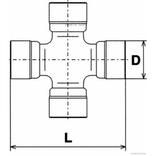 HERTH-BUSS J2928000 Крестовина карданного ваа