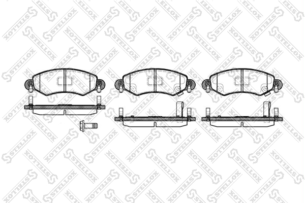 Колодки дисковые п. Suzuki Wagon R+ 00> перед Stellox 713 012-SX