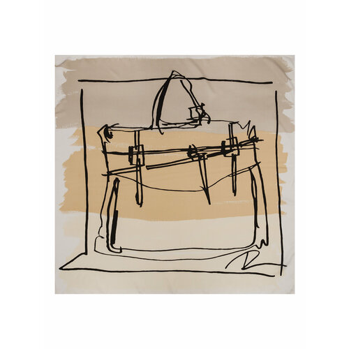 фото Платок labbra,100х100 см, бежевый