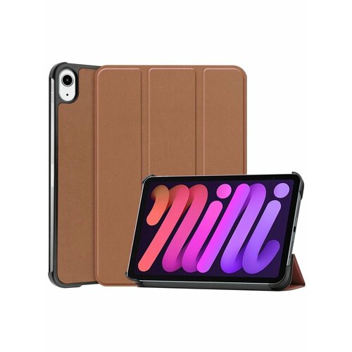 Brodef TriFold чехол книжка для iPad mini 6 2021 Коричневый чехол книжка для ipad mini 2021 sc светло розовый