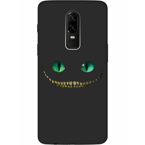 Матовый Soft Touch силиконовый чехол на OnePlus 6, ВанПлюс 6 с 3D принтом Cheshire Cat черный матовый soft touch силиконовый чехол на oneplus 6 ванплюс 6 с 3d принтом hands w черный