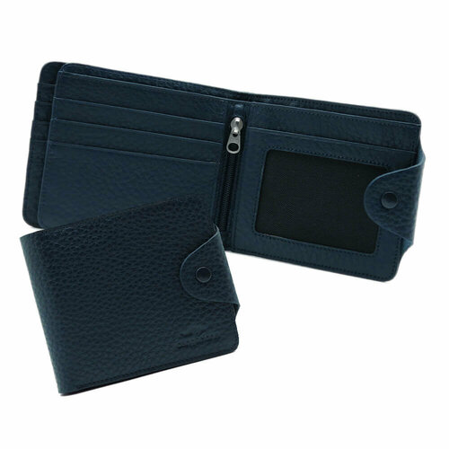 Портмоне Cangurione, фактура зернистая, синий