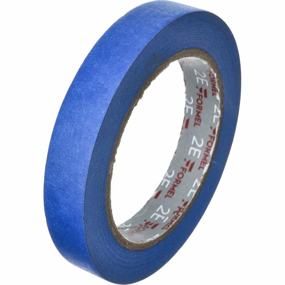 Изображение Малярный скотч 18 мм х 40 м, бумажный СИНИЙ/ FORMEL MASKING TAPE COLOR/ малярная лента для кузовных и строительных работ