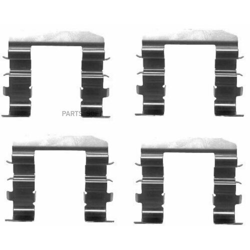 Ремкомплект тормозных колодок (комплект 4шт.) BEHR-HELLA / арт. 8DZ355203261 - (1 шт)