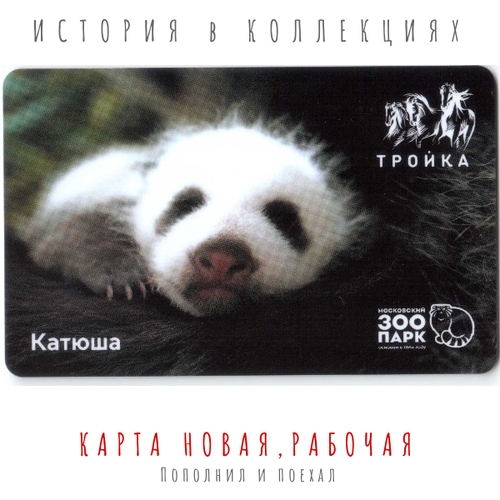 Купить Тройка Панда Катюша. Тип 1 / коллекционная карта - цена: 490 ...