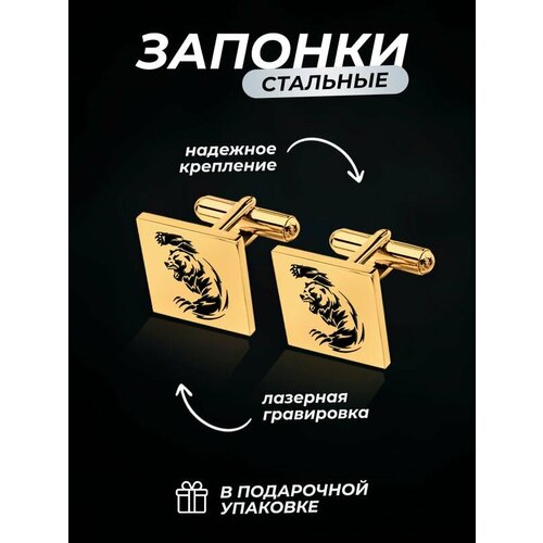 Запонки PNP, золотой