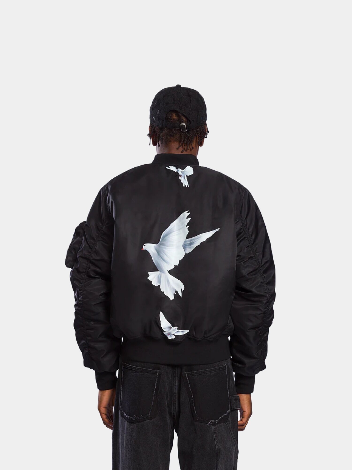 Бомбер 3.PARADIS Freedom Doves MA-1 Jacket