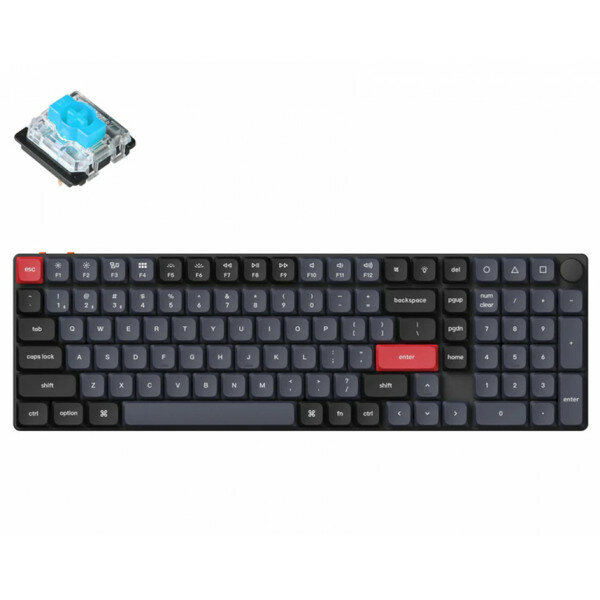 Клавиатура Keychron K17 Pro RGB Backlight Low Profile Gateron Mechanical Hot-Swap