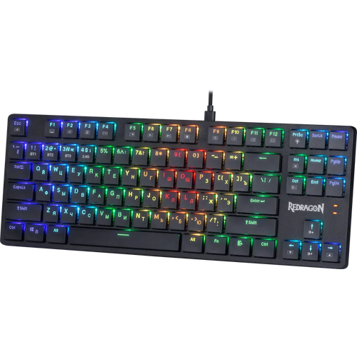 Клавиатура Defender Redragon Anubis черная проводнаябеспроводнаяBluetooth механическая 87кл подсветка 394600₽