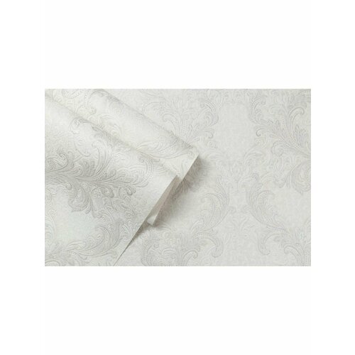 Виниловые обои для зала, гостиной в классическом стиле белый