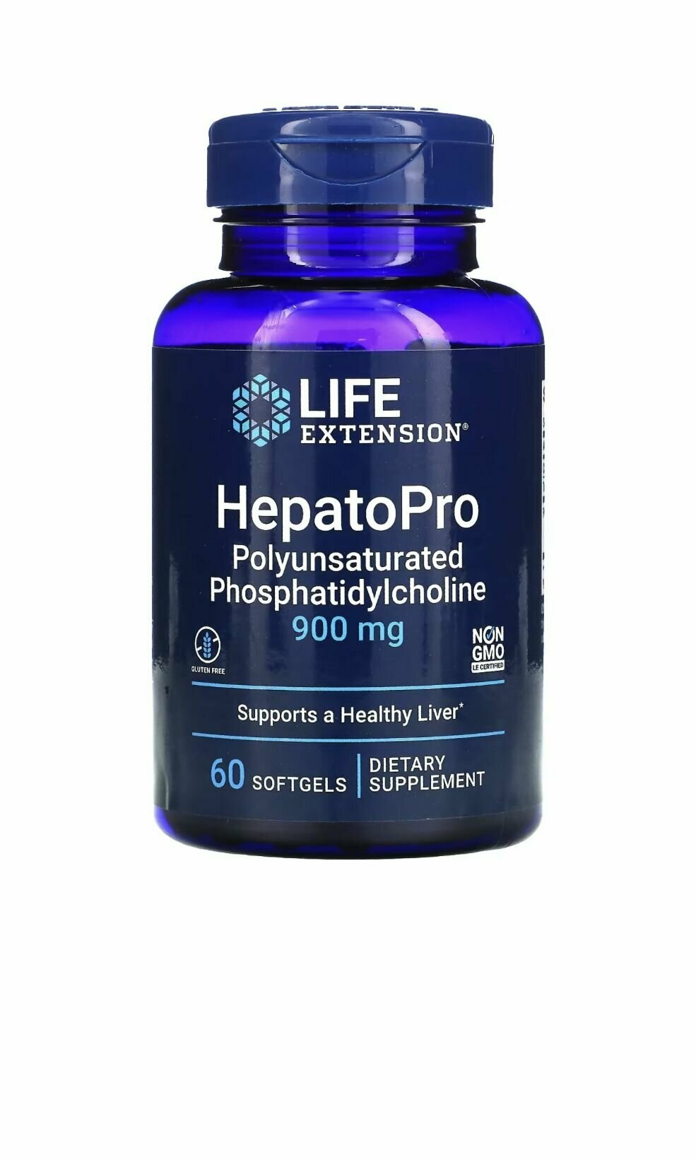 Полиненасыщенный Фосфатидилхолин LIFE EXTENSION HepatoPro Polyunsaturated Phosphatidycholine 900 mg 60 капсул
