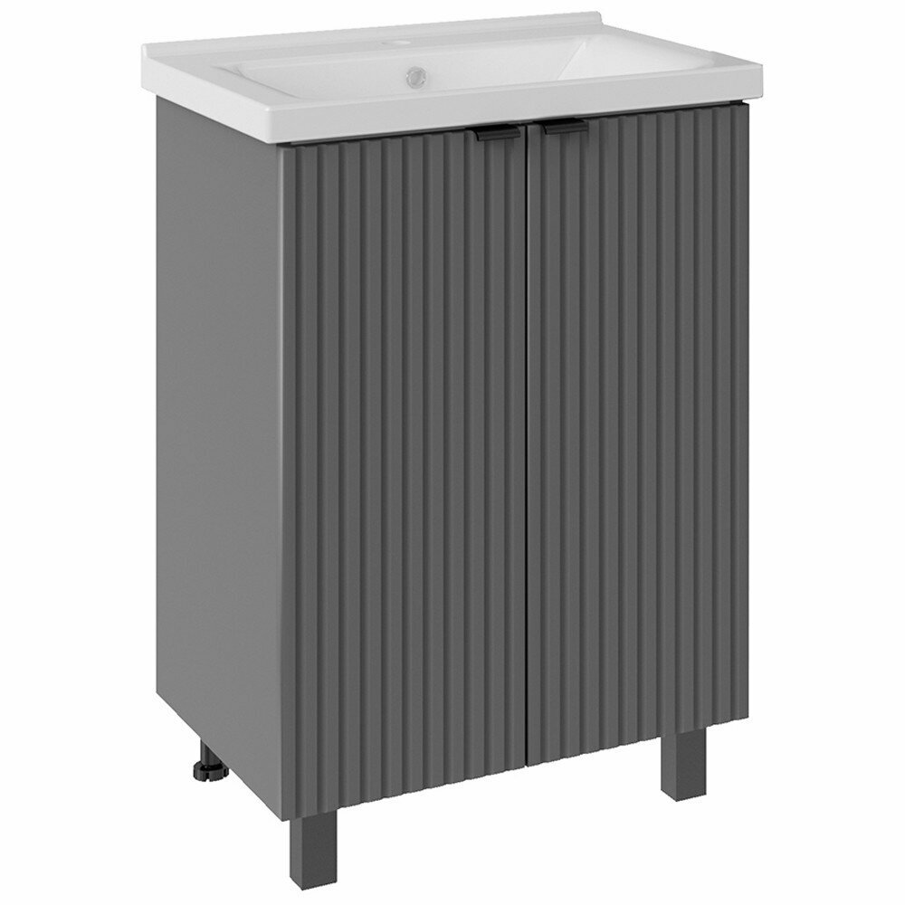 фото Тумба с раковиной ASB-Mebel Дора 60 серый