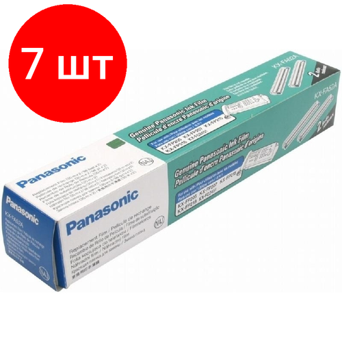 Комплект 7 упаковок, Термопленка Panasonic KX-FA52A для FP207/218/FC258 2*30м пленка panasonic fp207 218 fc258 228 2 х 30м kx fa52 black diamond