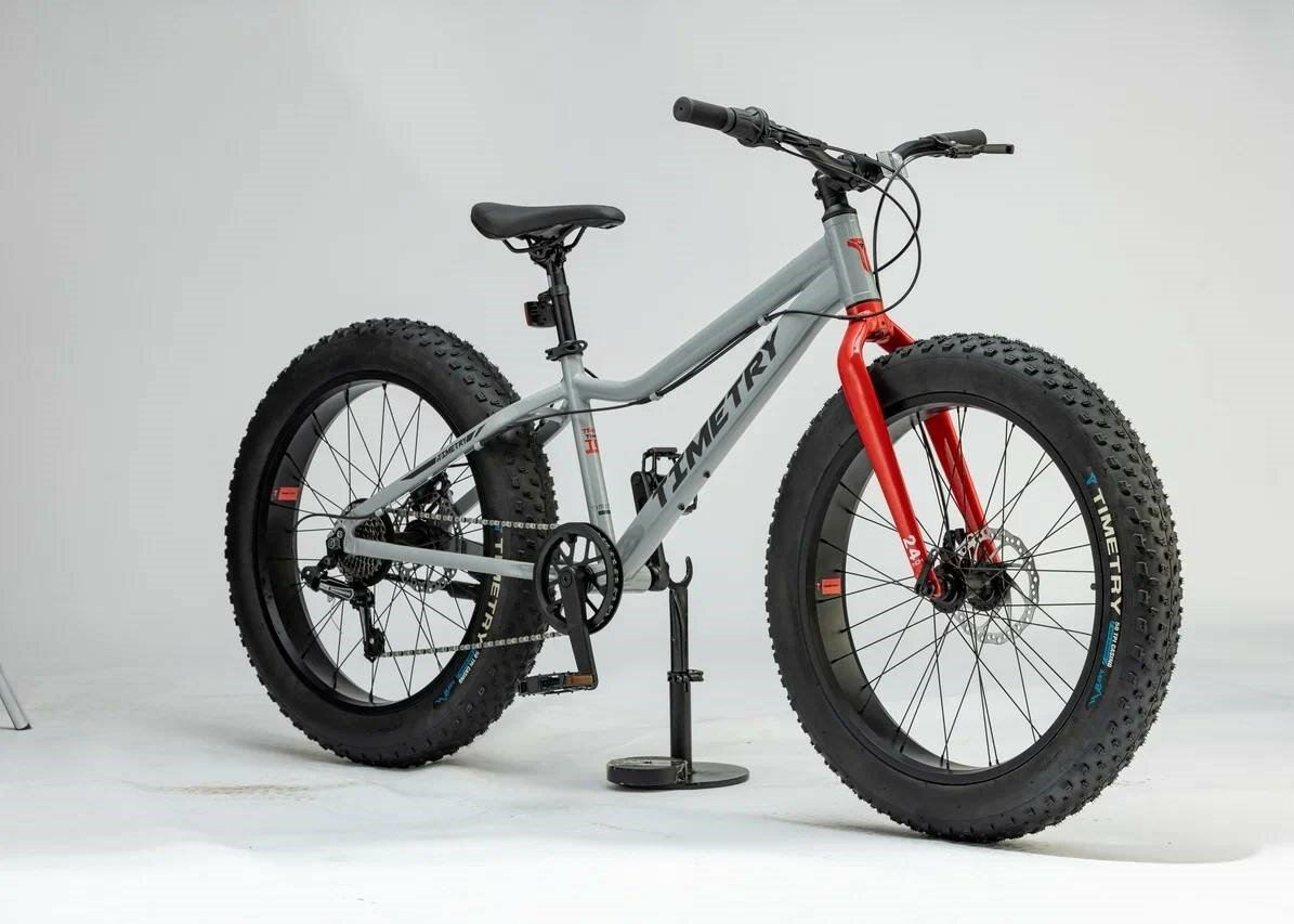 Велосипед фэтбайк Fatbike Time Try TT215/7s 20" Алюминиевая рама 12" серый